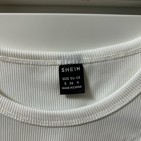 White Ribbed Tank Top - Picture 2 of 3